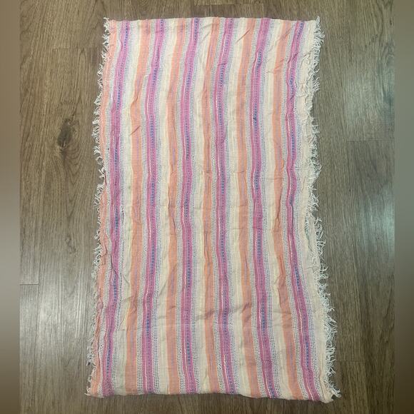 🍷Collection 18 eclectic colorful multitextured stripe circle infinity scarf - Picture 4 of 6